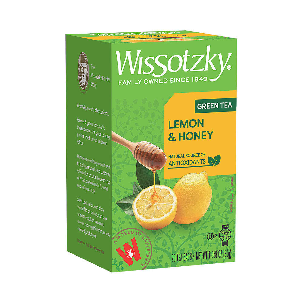 Wissotzky Lemon Honey Green Tea 20 Bags