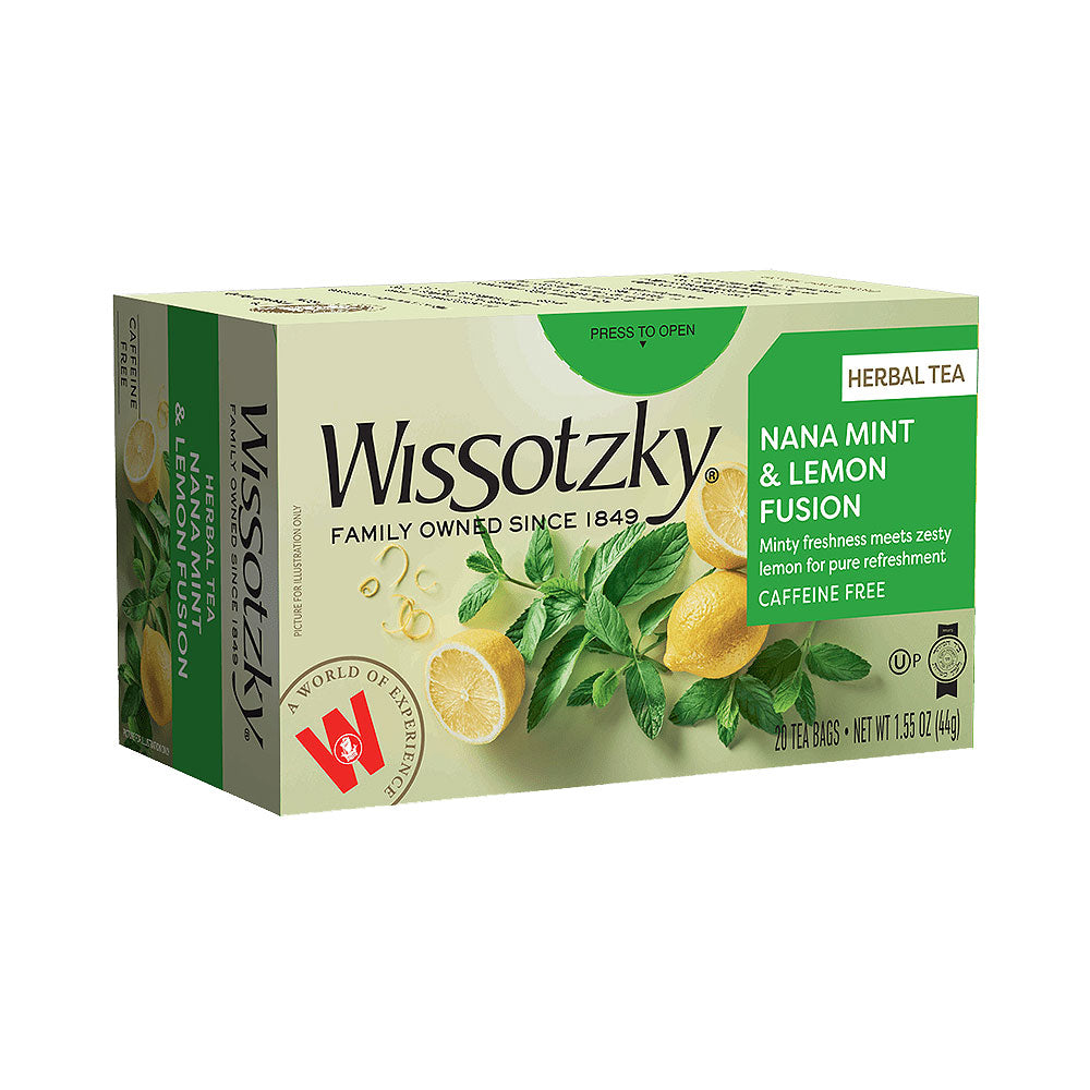 Wissotzky Nana Mint Lemon Fusion Herbal Tea 20 Bags