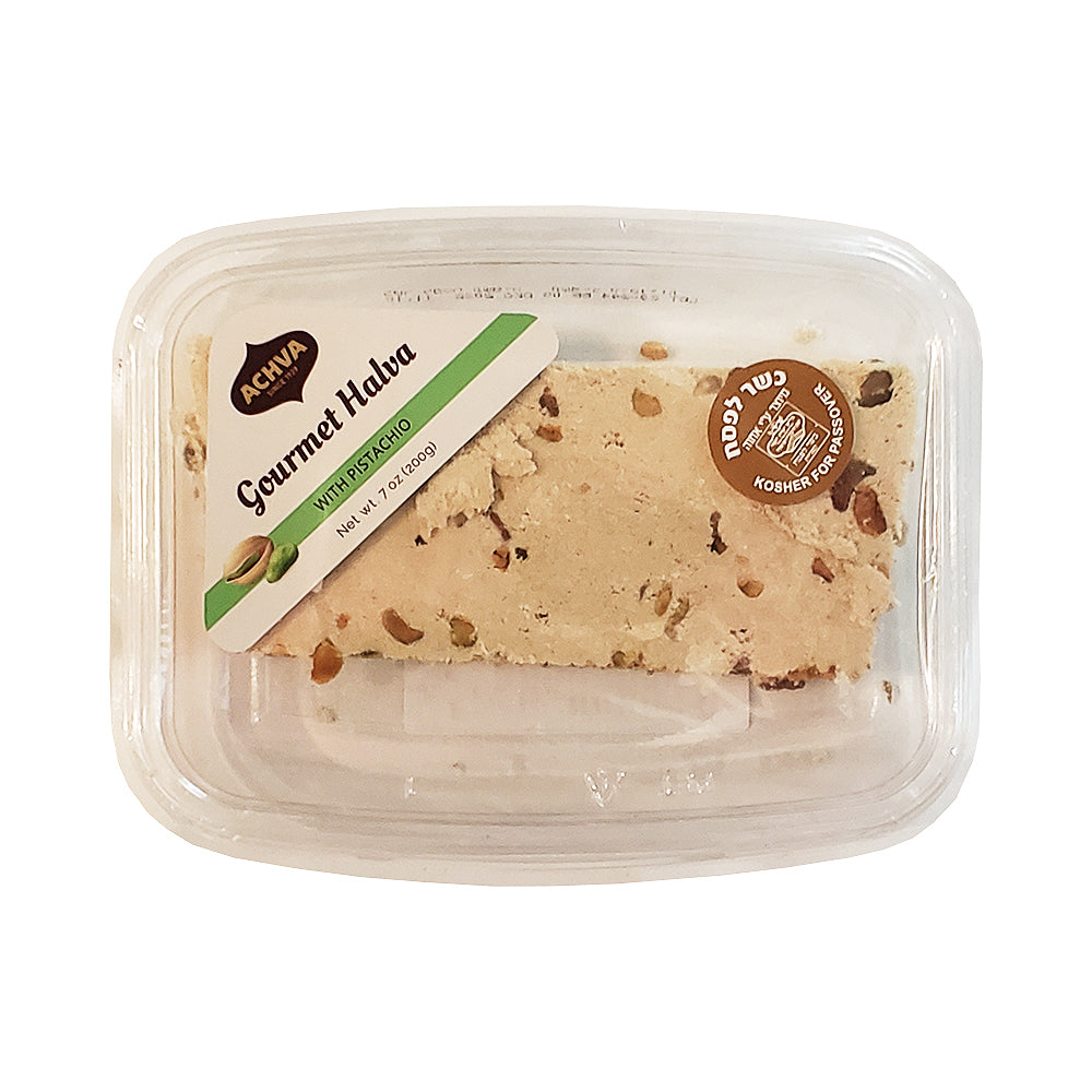 Achva Gourmet Halva with Pistachio 200 gr ISRAELI SUPERMARKET ONLINE