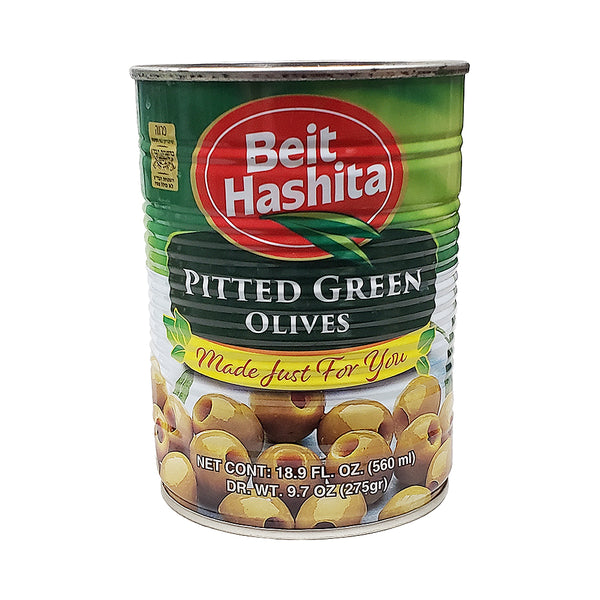 Beit Hashita Pitted Green Olives 18.9 oz – ISRAELI SUPERMARKET ONLINE