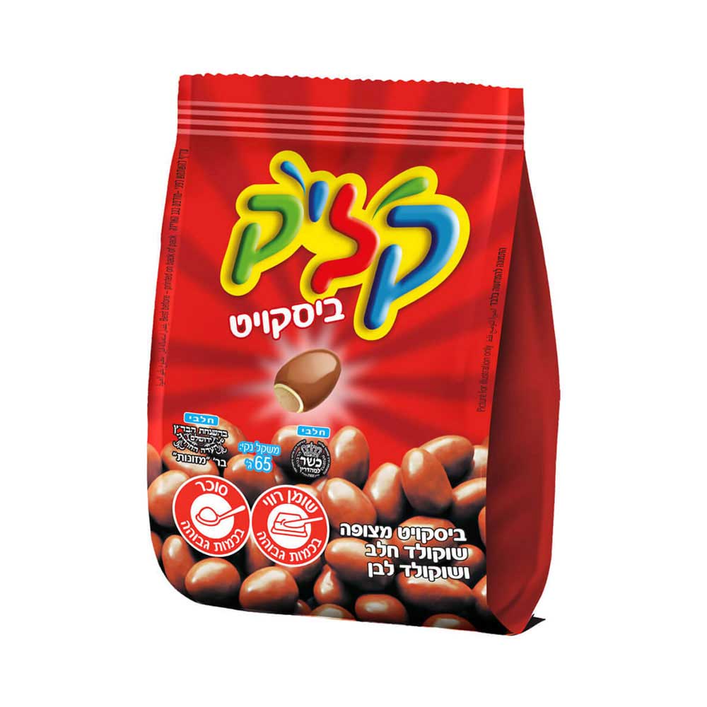 Klik Biscuit Coated With White and Milk Chocolate 65gr