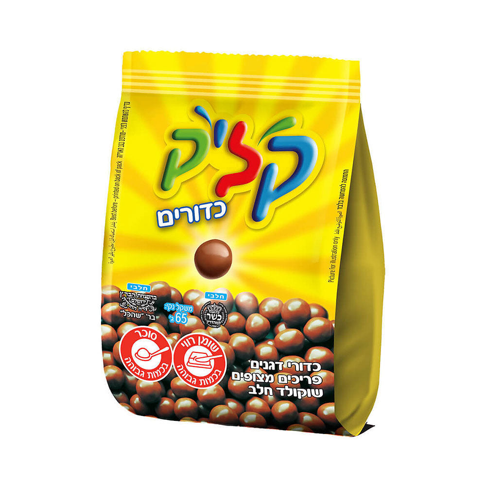 Klik Chocolate balls yellow 65gr