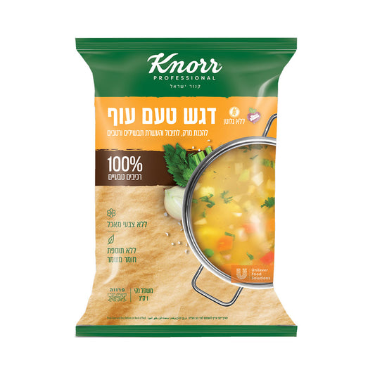 Knorr Dagesh Gluten Free 100% Natura Ingredients Chicken Flavor Soup Mix 1kg