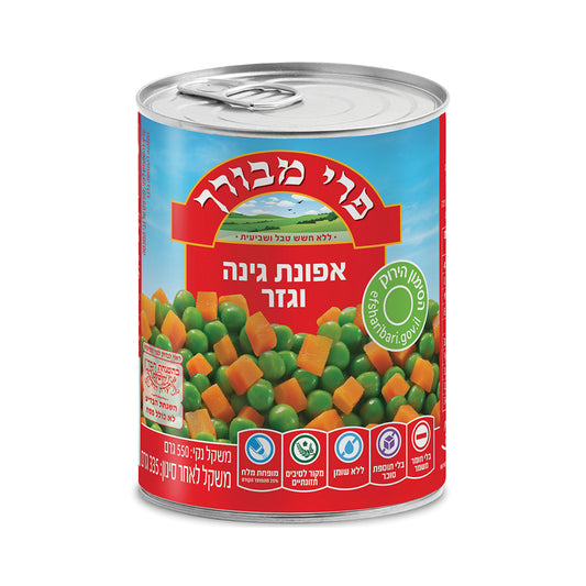 Pri Mevorach Green Peas & Carrots 550 gr