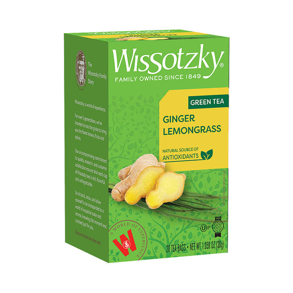 Wissotzky Ginger Lemongrass Green Tea 20 bags – ISRAELI SUPERMARKET ONLINE