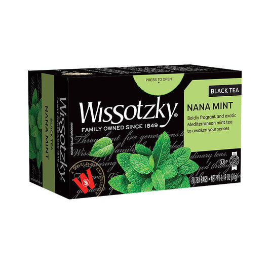Wissotzky Nana Mint Black Tea 20 Bags