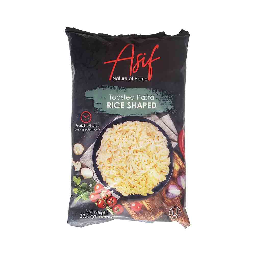 Asif - Toasted Pasta, Rice Shaped 17.6 oz