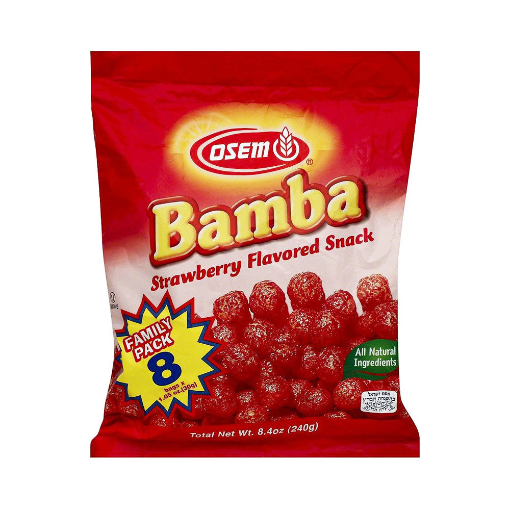 Osem Bamba Strawberry Family 8 Pack