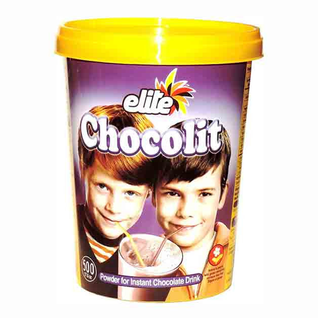Elite - Chocolit - Instant Chocolate Milk Mix (500gr) 17.6 Ounces