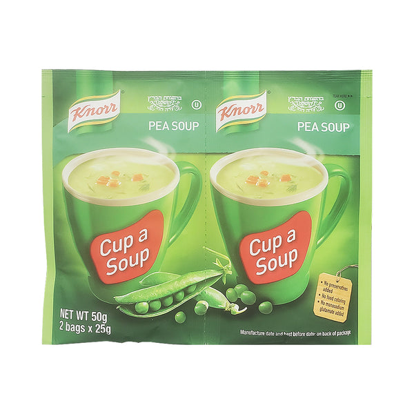 Knorr Cup A Soup Instant Pea Soup 2 x 25gr ISRAELI SUPERMARKET ONLINE