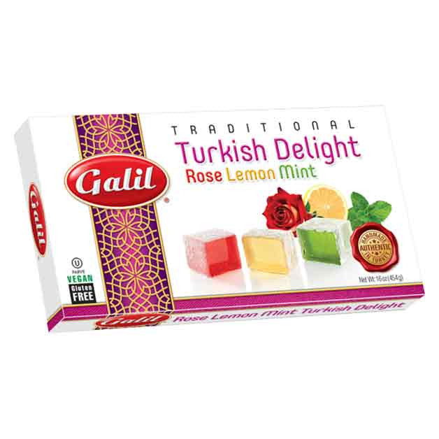 Galil - Turkish Delight, Rose-Mint-Lemon, 16-Ounce Boxe