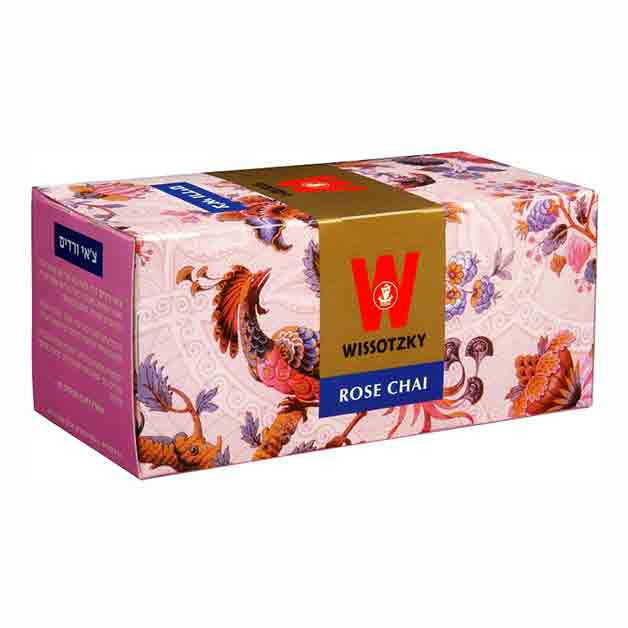 Wissotzky Tea Rose Chai / Box Of 25 Bags