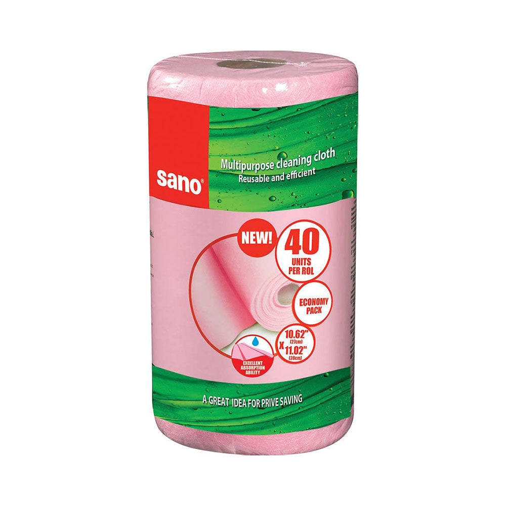 Sano Sushi All Purpose Reusable Cleaning Cloth Roll Pink