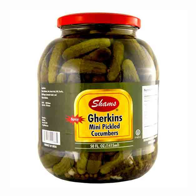 Shams Spicy Gherkins- Mini Pickles Large